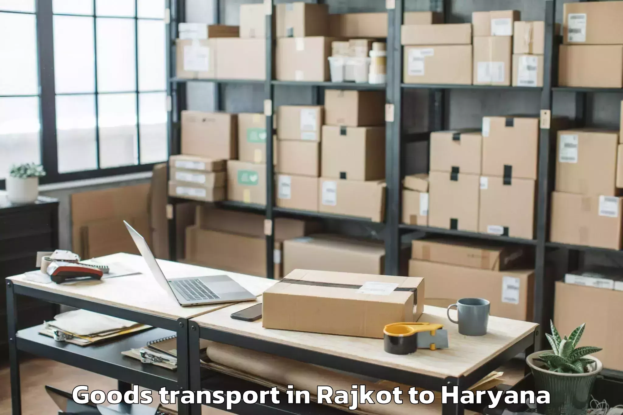 Quality Rajkot to Gharaunda Goods Transport